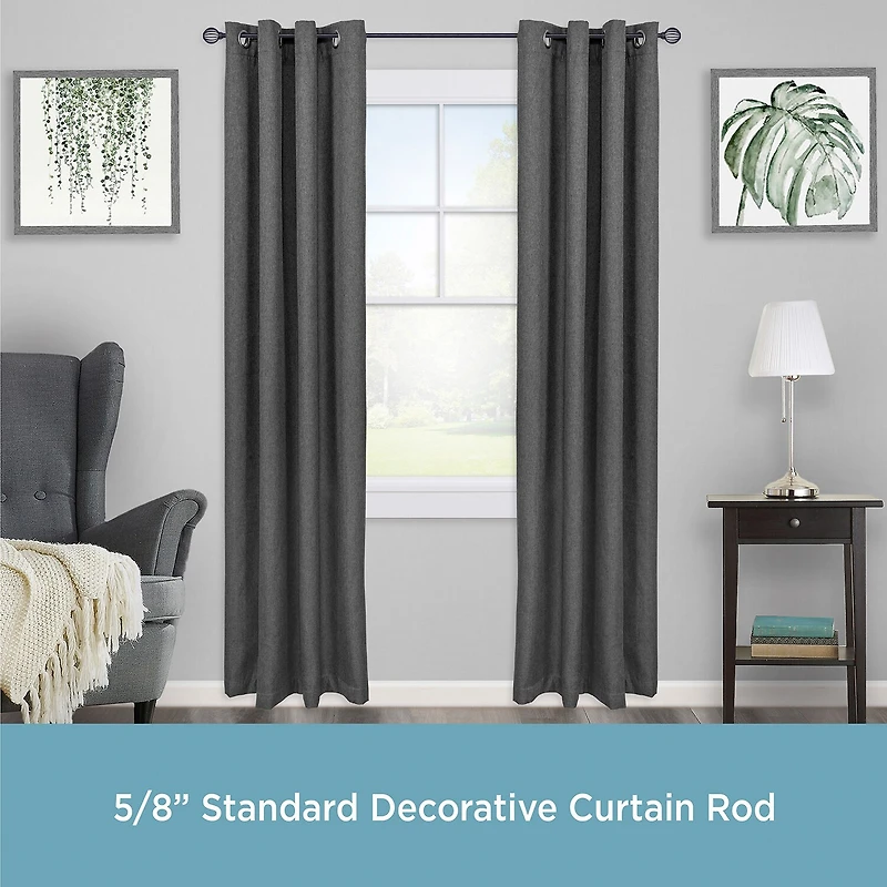 Kenney Jax 5/8 IN Adjustable Curtain Rod