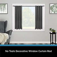 Kenney Tate 5/8 IN Adjustable Curtain Rod