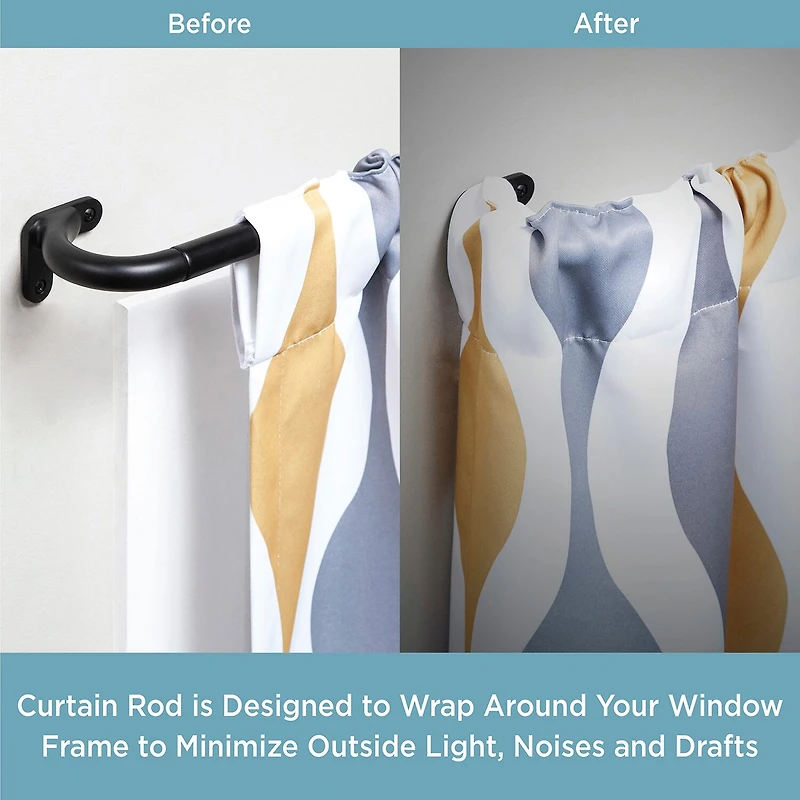 Kenney Wrap 3/4 Adjustable Curtain Rod