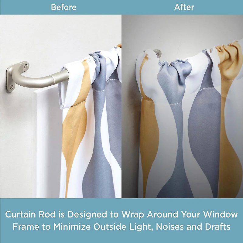 Kenney Wrap 3/4 IN Adjustable Curtain Rod