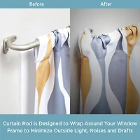 Kenney Wrap 3/4 IN Adjustable Curtain Rod
