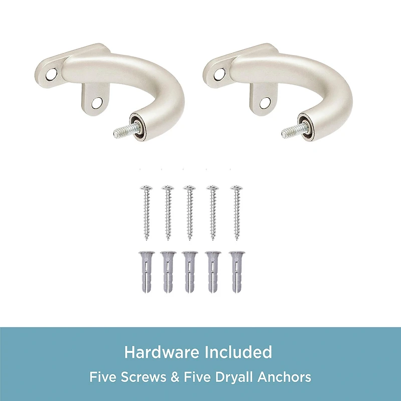 Kenney Wrap 3/4 IN Adjustable Curtain Rod