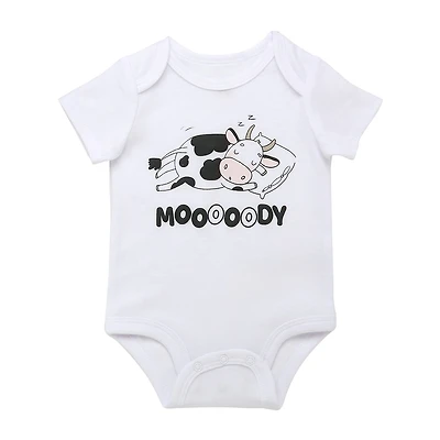 Baby Starters Unisex Envelope Neck Short Sleeve Bodysuit