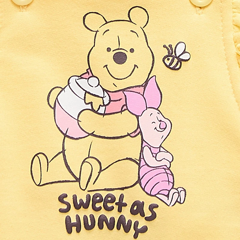Baby Girls 2-pc. Winnie The Pooh Shortall Set