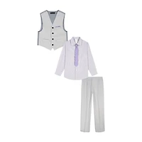 Van Heusen Little & Big Kid Boys 4-pc. Suit Set