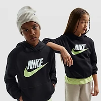 Nike Club Big Kid Unisex Long Sleeve Fleece Active Hoodie