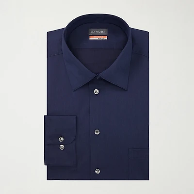 Van Heusen Big & Tall Mens Stain Shield Wrinkle Free Stretch Dress Shirt