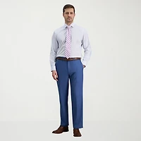 Haggar Mens Classic Fit Wrinkle Free Long Sleeve Dress Shirt