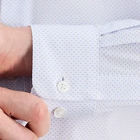 Haggar Mens Classic Fit Wrinkle Free Long Sleeve Dress Shirt