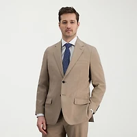 Haggar Smart Wash Mens Classic Fit Plaid Suit Jacket