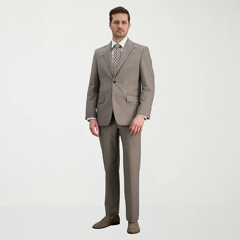 Haggar JMH Mens Classic Fit Striped Suit Jacket