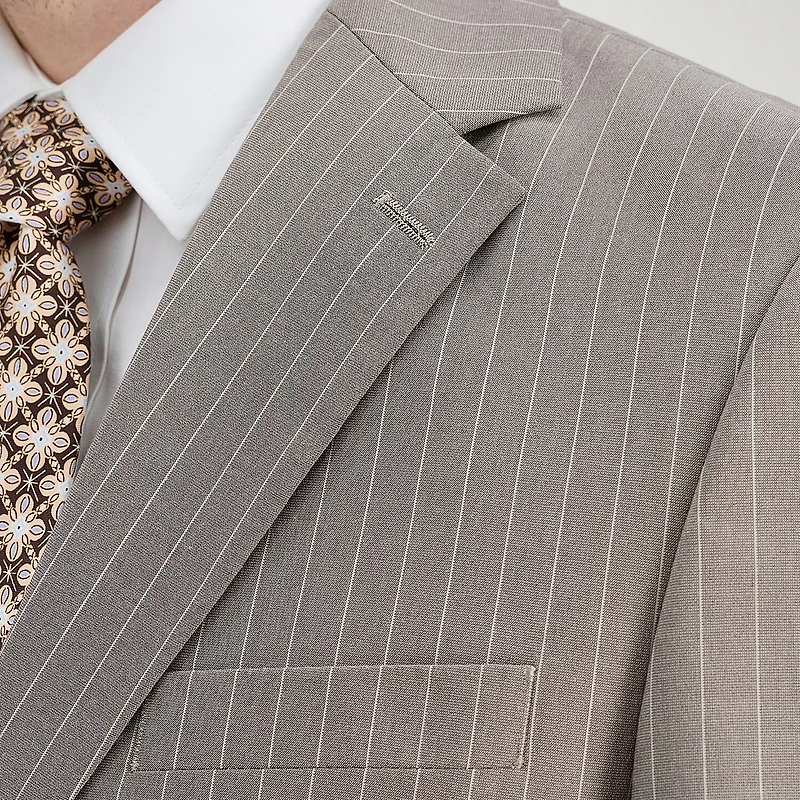 Haggar JMH Mens Classic Fit Striped Suit Jacket