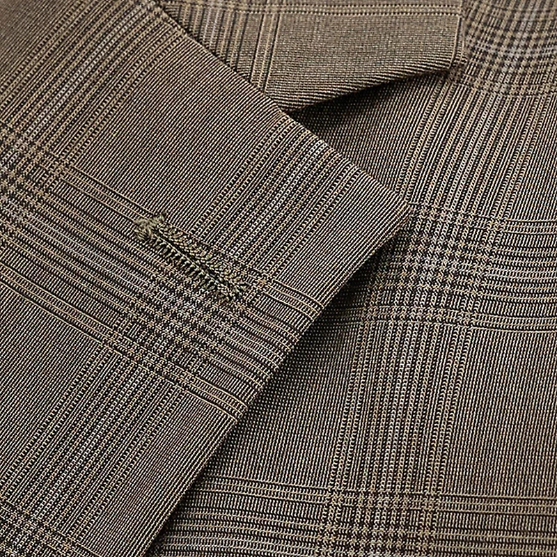 Haggar JMH Mens Classic Fit Plaid Suit Jacket