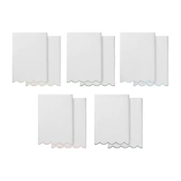Linum Home Textiles Adornia Scallop 2-pc. Quick Dry Bath Towel Set