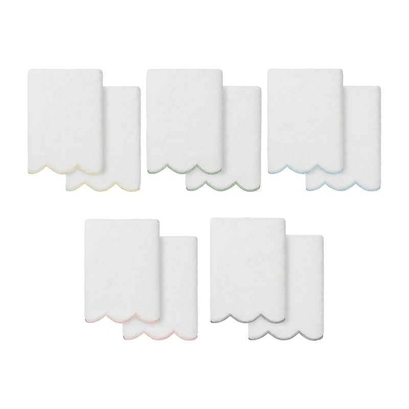Linum Home Textiles Adornia Scallop 2-pc. Hand Towel