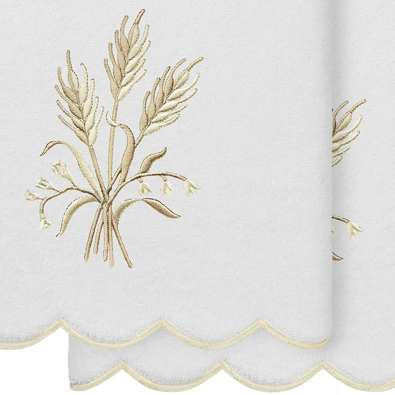 Linum Home Textiles Whitney Scallop -pc. Quick Dry Bath Towel Set