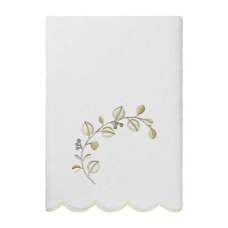 Linum Home Textiles Wild Branch Scallop -pc. Quick Dry Bath Towel Set
