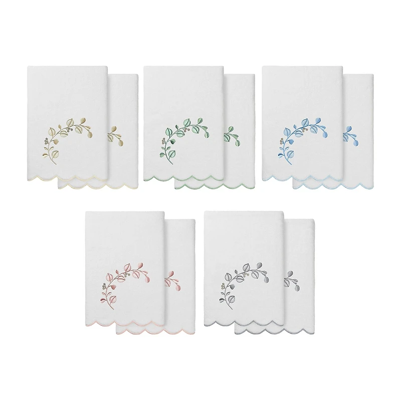 Linum Home Textiles Wild Branch Scallop 2-pc. Quick Dry Bath Towel Set