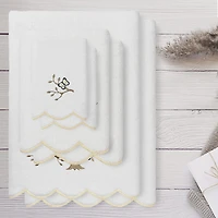 Linum Home Textiles Teresa Scallop -pc. Quick Dry Bath Towel Set