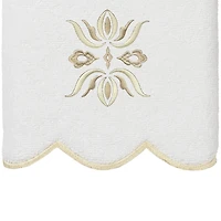 Linum Home Textiles Flower Crest Scallop 3-pc. Quick Dry Bath Towel Set