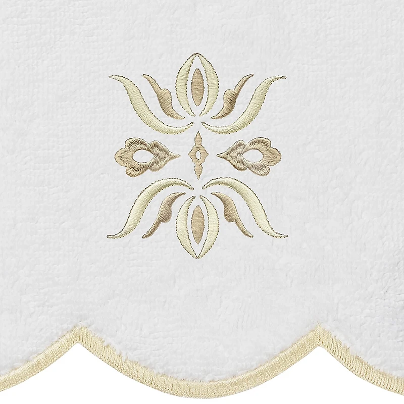 Linum Home Textiles Flower Crest Scallop 3-pc. Quick Dry Bath Towel Set