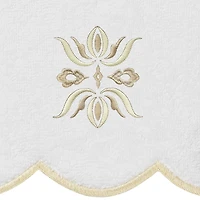 Linum Home Textiles Flower Crest Scallop 3-pc. Quick Dry Bath Towel Set