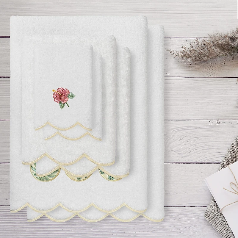 Linum Home Textiles Maui Scallop 6-pc. Quick Dry Bath Towel Set