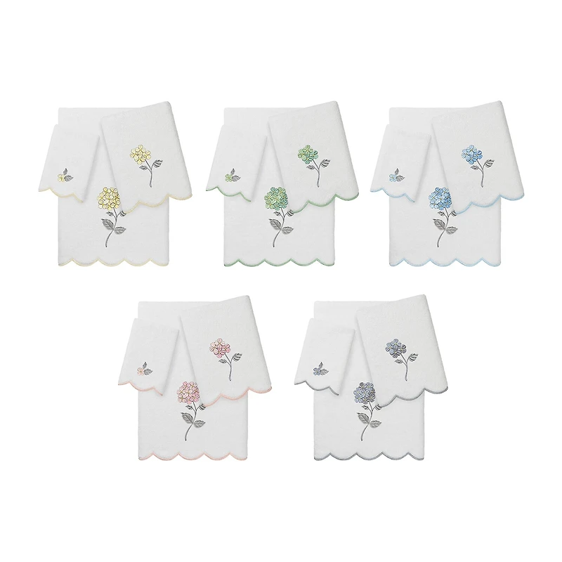 Linum Home Textiles Hydea Scallop -pc. Quick Dry Bath Towel Set
