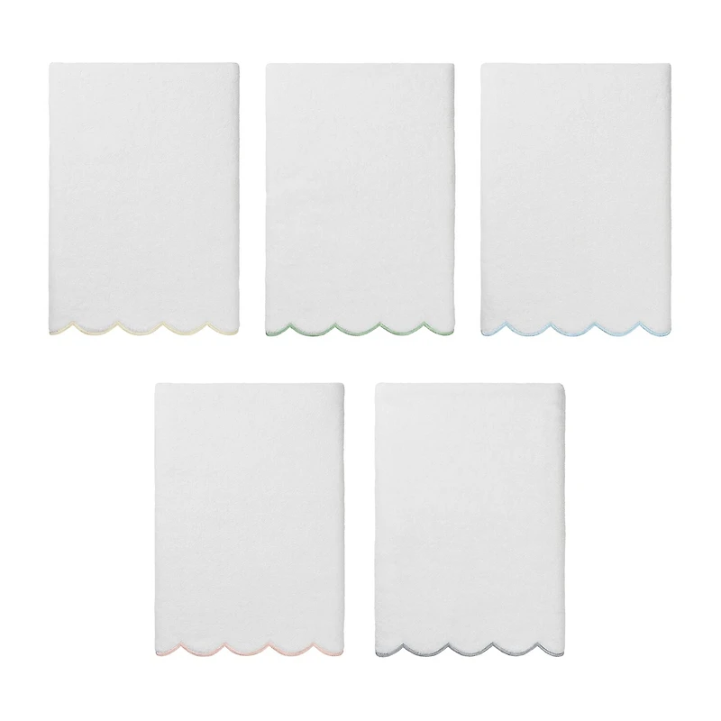 Linum Home Textiles Adornia Scallop Quick Dry Bath Towel Set
