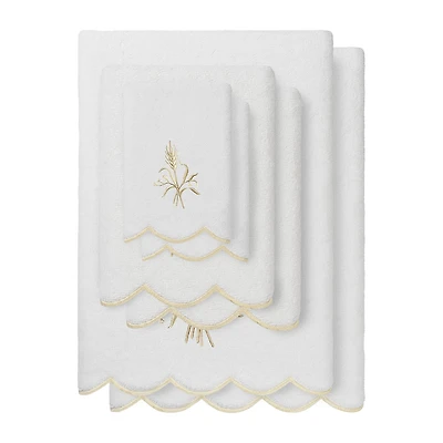 Linum Home Textiles Whitney Scallop 6-pc. Quick Dry Bath Towel Set