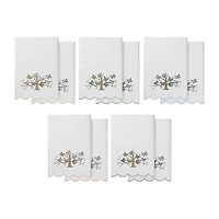 Linum Home Textiles Teresa Scallop 2-pc. Quick Dry Bath Towel Set