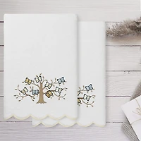 Linum Home Textiles Teresa Scallop 2-pc. Quick Dry Bath Towel Set