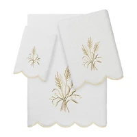 Linum Home Textiles Whitney Scallop 3-pc. Quick Dry Bath Towel Set