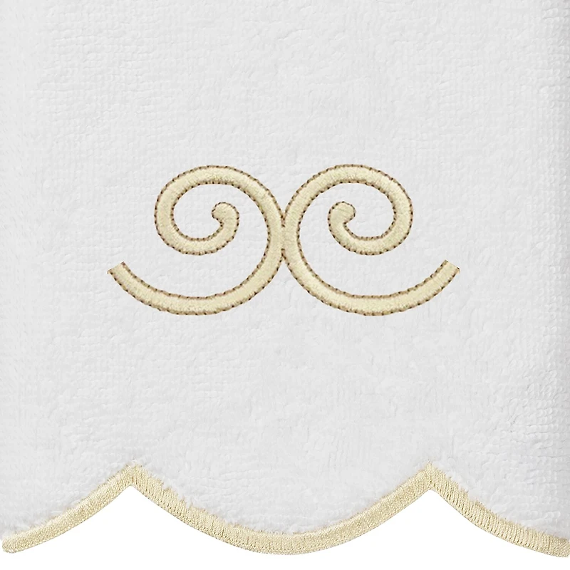 Linum Home Textiles Symmetra Scallop 3-pc. Quick Dry Bath Towel Set