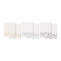 Linum Home Textiles Simplicity Scallop 2-pc. Hand Towel