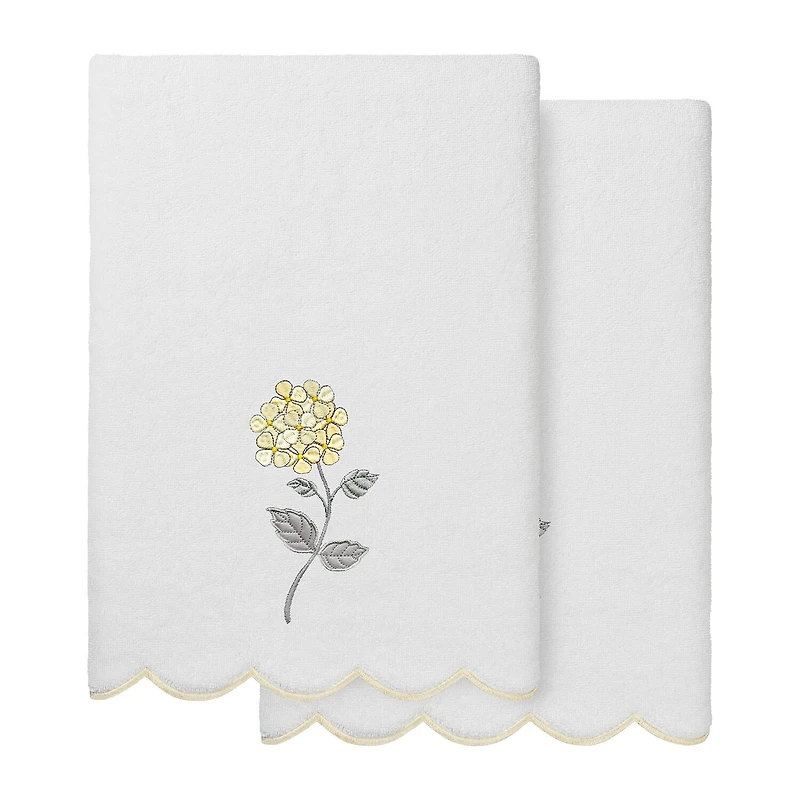 Linum Home Textiles Hydea Scallop -pc. Quick Dry Bath Towel Set