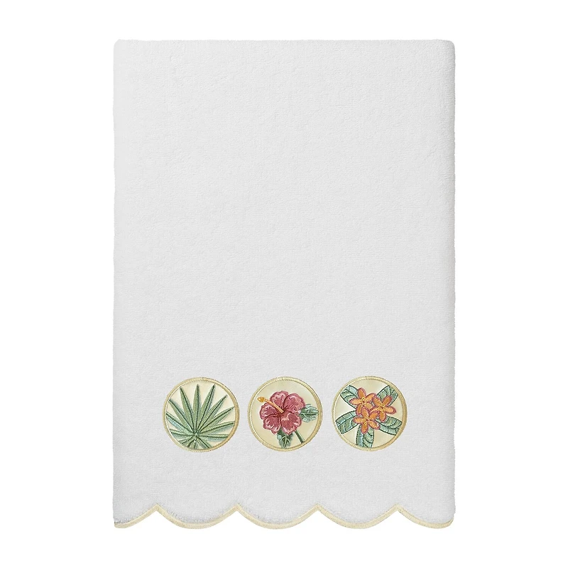 Linum Home Textiles Maui Scallop 3-pc. Quick Dry Bath Towel Set