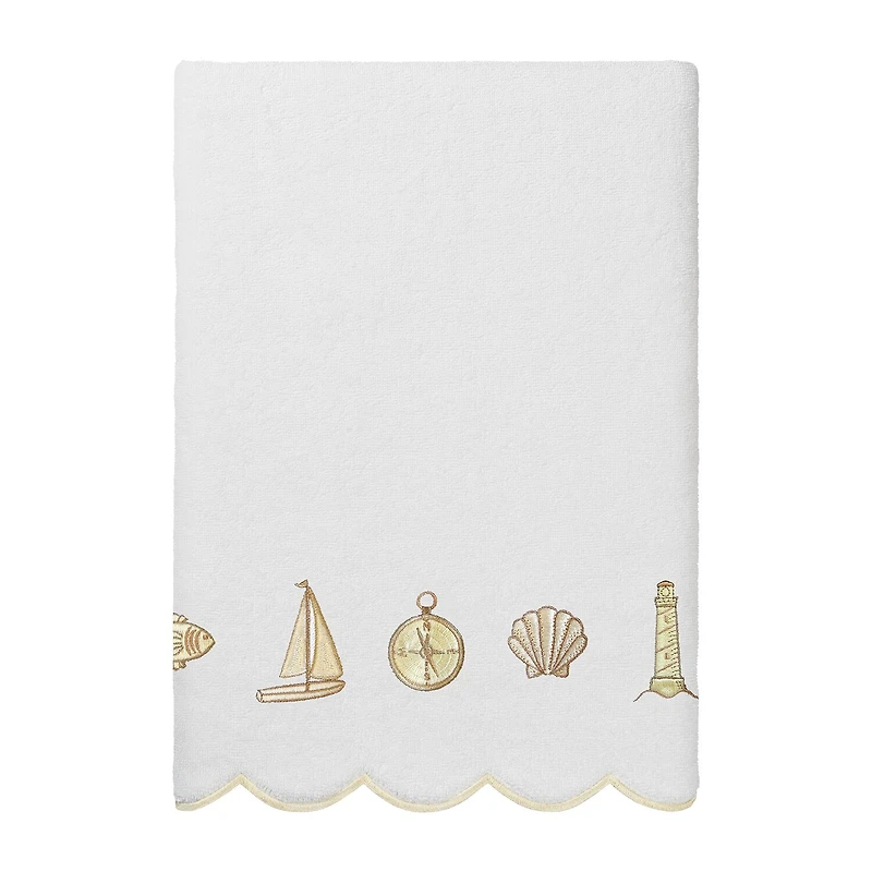 Linum Home Textiles Sea Joy Scallop -pc. Quick Dry Bath Towel Set