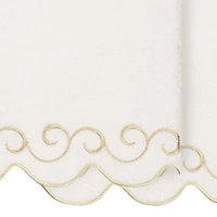Linum Home Textiles Simplicity Scallop 2-pc. Quick Dry Bath Towel Set