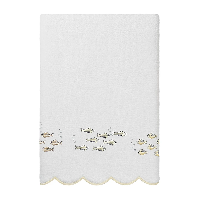 Linum Home Textiles Fish School Scallop 6-pc. Quick Dry Bath Towel Set