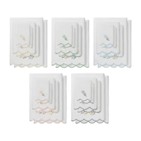 Linum Home Textiles Fern Toss Scallop -pc. Quick Dry Bath Towel Set
