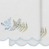 Linum Home Textiles Fern Toss Scallop 2-pc. Quick Dry Bath Towel Set