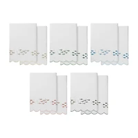 Linum Home Textiles Fish School Scallop 2-pc. Quick Dry Bath Towel Set