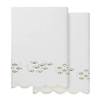 Linum Home Textiles Fish School Scallop 2-pc. Quick Dry Bath Towel Set