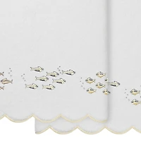 Linum Home Textiles Fish School Scallop 2-pc. Quick Dry Bath Towel Set