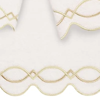 Linum Home Textiles Diamond Chain Scallop 3-pc. Quick Dry Bath Towel Set