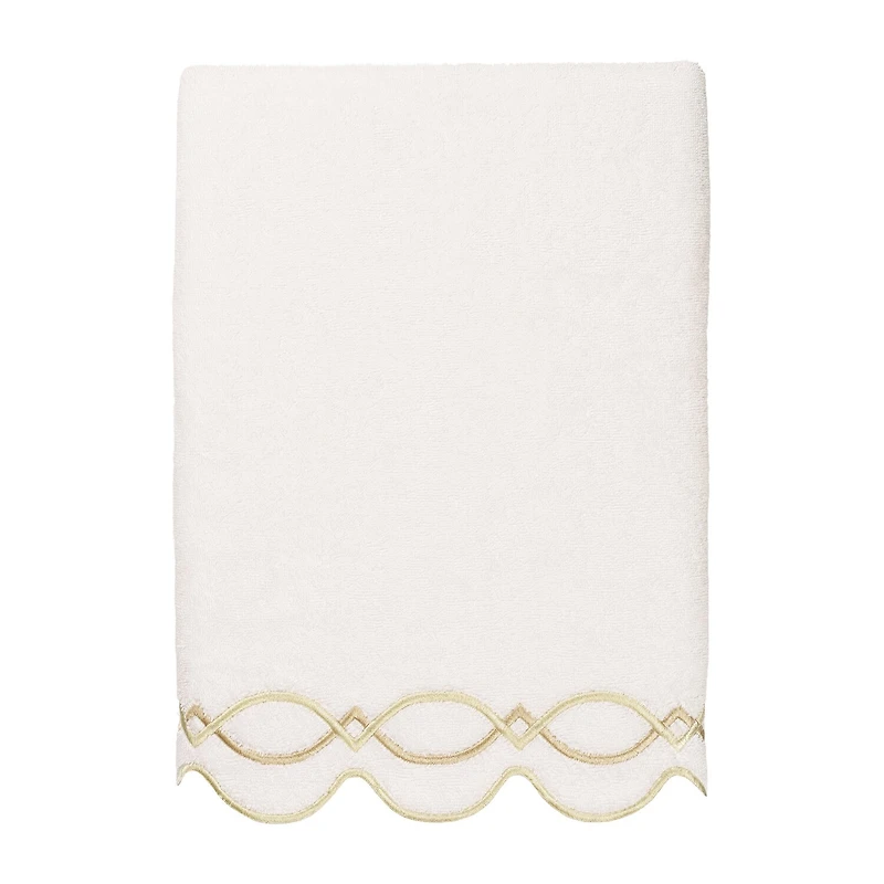 Linum Home Textiles Diamond Chain Scallop 3-pc. Quick Dry Bath Towel Set