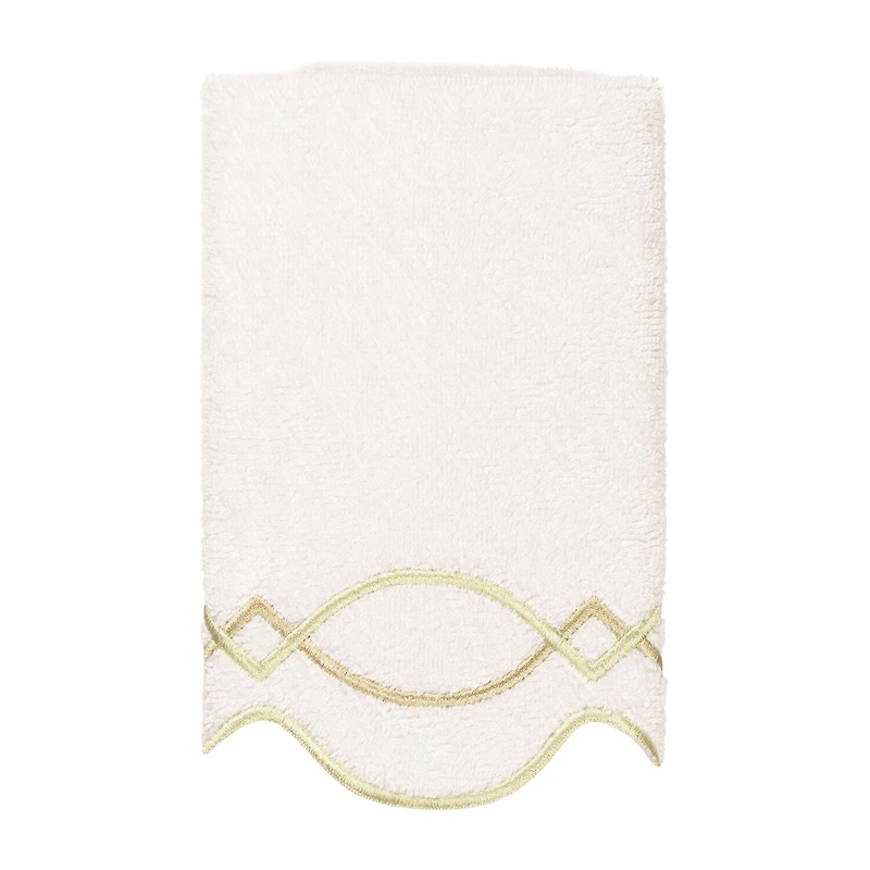 Linum Home Textiles Diamond Chain Scallop 3-pc. Quick Dry Bath Towel Set
