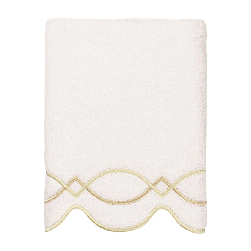 Linum Home Textiles Diamond Chain Scallop 3-pc. Quick Dry Bath Towel Set