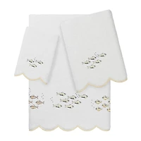 Linum Home Textiles Fish School Scallop 3-pc. Quick Dry Bath Towel Set